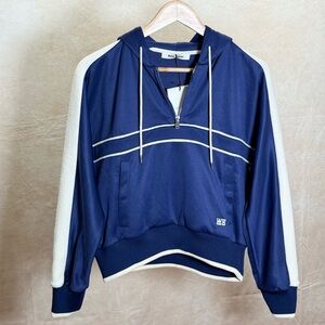 Wales Bonner Blue Mantra Zip Hoodie